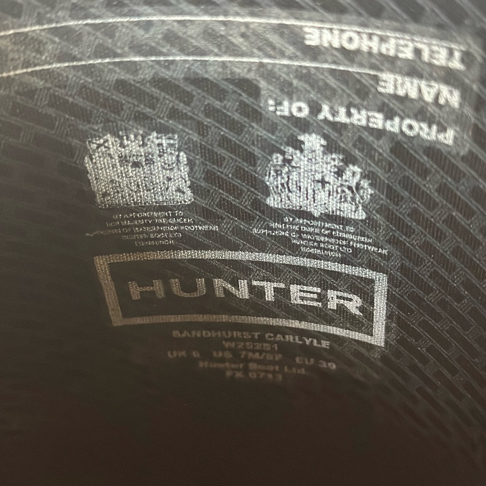Hunter Sandhurst Carlyle Boot, Women's, Black, Size US 8 - Picture 4 of 8
